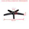 Capa P/ Base Estrela Cadeira Escritório Diretor e Presidente - Image 2